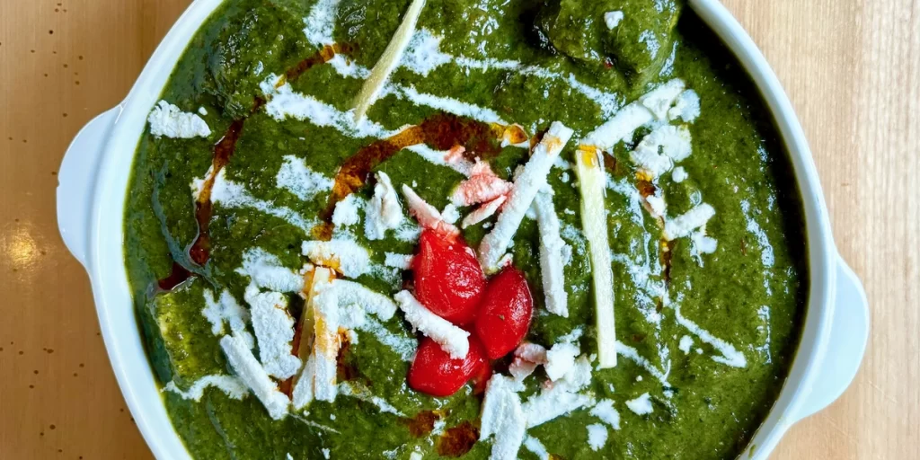 palak paneer at Leela Indian Food Bar