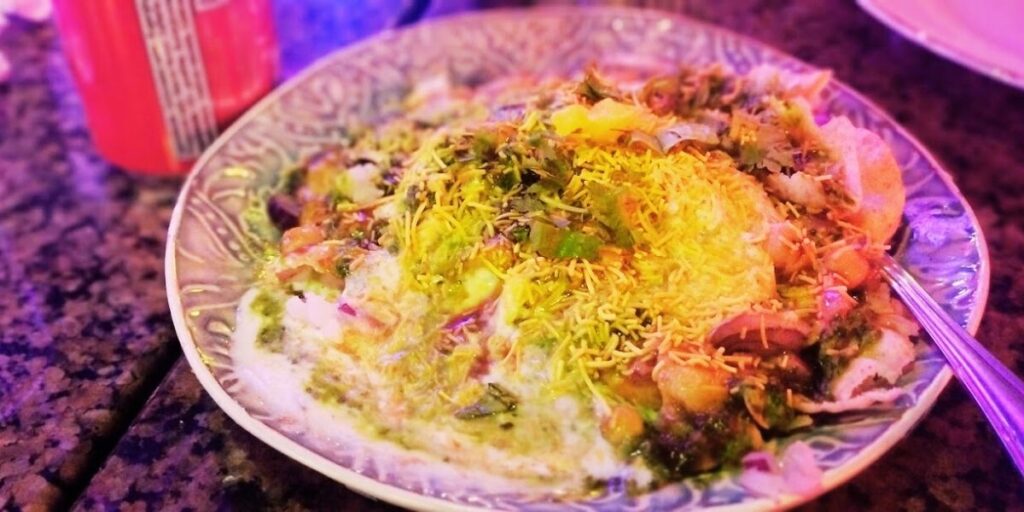 papdi chaat at Leela